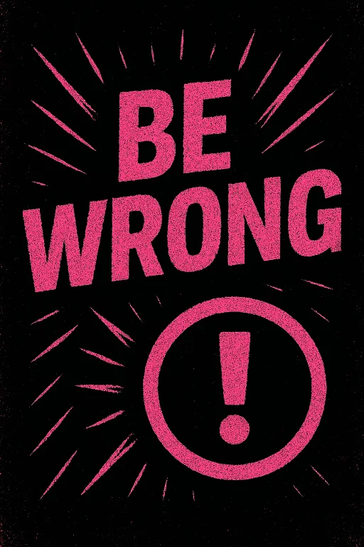 Be wrong